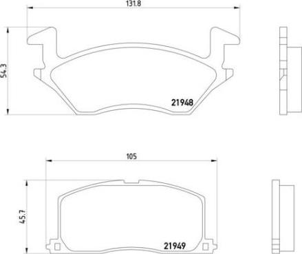 Brembo P 83 022 - Bremsbelagsatz, Scheibenbremse alexcarstop-ersatzteile.com