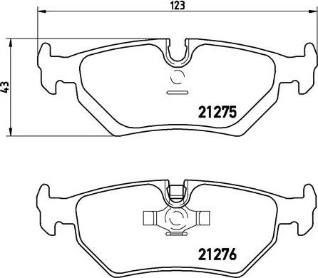 Brembo P 36 008 - Bremsbelagsatz, Scheibenbremse alexcarstop-ersatzteile.com