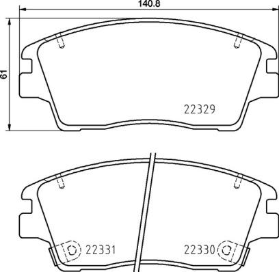 Brembo P 30 096 - Bremsbelagsatz, Scheibenbremse alexcarstop-ersatzteile.com