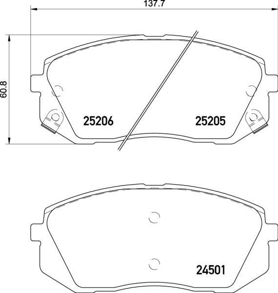 Brembo P 30 093E - Bremsbelagsatz, Scheibenbremse alexcarstop-ersatzteile.com