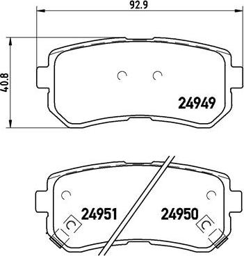 Brembo P30046N - Bremsbelagsatz, Scheibenbremse alexcarstop-ersatzteile.com