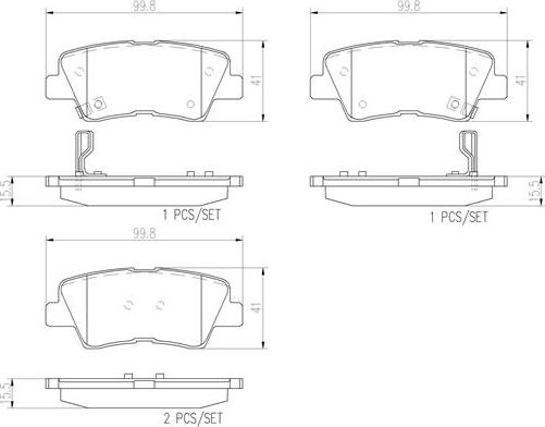 Brembo P30047N - Bremsbelagsatz, Scheibenbremse alexcarstop-ersatzteile.com