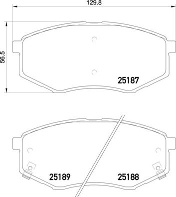 Brembo P 30 055 - Bremsbelagsatz, Scheibenbremse alexcarstop-ersatzteile.com