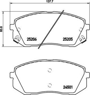 Brembo P 30 056 - Bremsbelagsatz, Scheibenbremse alexcarstop-ersatzteile.com