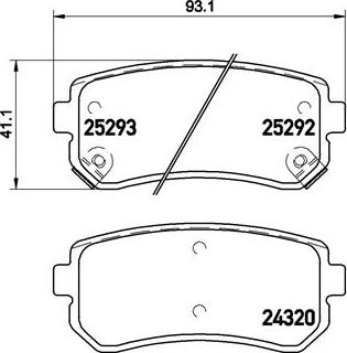 Brembo P 30 051X - Bremsbelagsatz, Scheibenbremse alexcarstop-ersatzteile.com