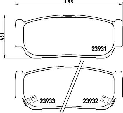 Brembo P 30 057 - Bremsbelagsatz, Scheibenbremse alexcarstop-ersatzteile.com