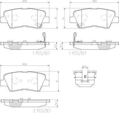 Brembo P30067N - Bremsbelagsatz, Scheibenbremse alexcarstop-ersatzteile.com