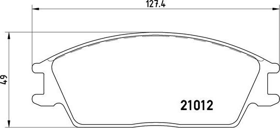 Brembo P 30 001 - Bremsbelagsatz, Scheibenbremse alexcarstop-ersatzteile.com