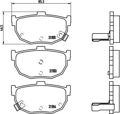 Brembo P 30 003 - Bremsbelagsatz, Scheibenbremse alexcarstop-ersatzteile.com