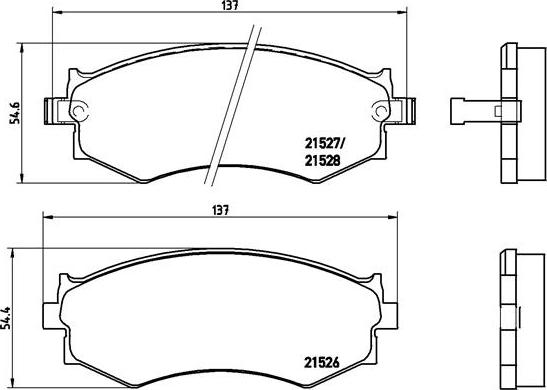 Brembo P 30 002 - Bremsbelagsatz, Scheibenbremse alexcarstop-ersatzteile.com