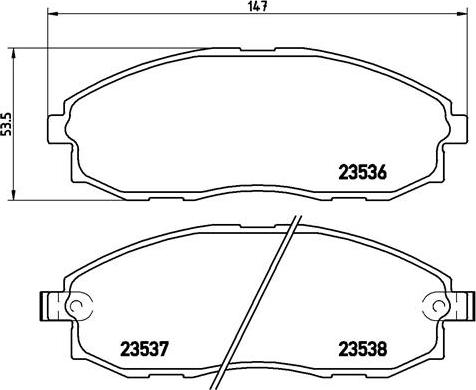 Brembo P30010N - Bremsbelagsatz, Scheibenbremse alexcarstop-ersatzteile.com