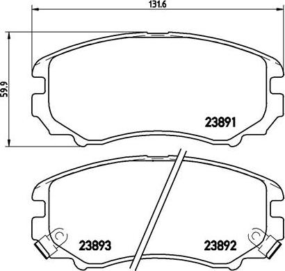 Brembo P 30 018X - Bremsbelagsatz, Scheibenbremse alexcarstop-ersatzteile.com