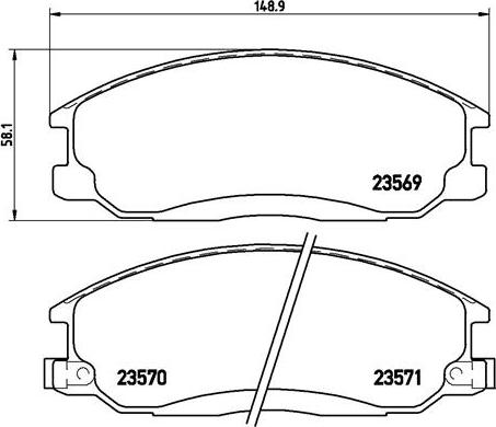 Brembo P 30 013 - Bremsbelagsatz, Scheibenbremse alexcarstop-ersatzteile.com