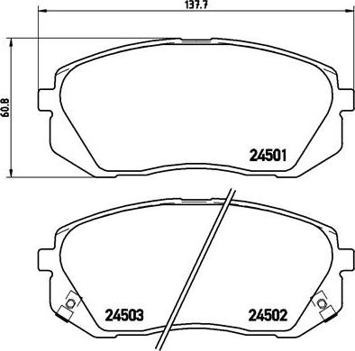 Brembo P 30 039 - Bremsbelagsatz, Scheibenbremse alexcarstop-ersatzteile.com