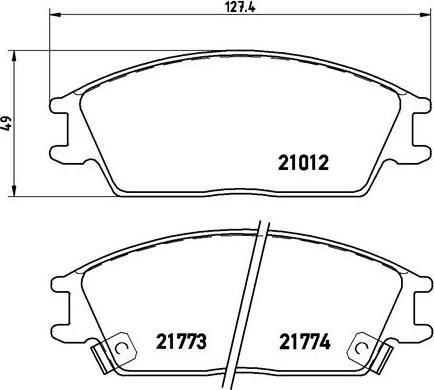 Brembo P 30 024 - Bremsbelagsatz, Scheibenbremse alexcarstop-ersatzteile.com