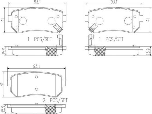 Brembo P30025N - Bremsbelagsatz, Scheibenbremse alexcarstop-ersatzteile.com