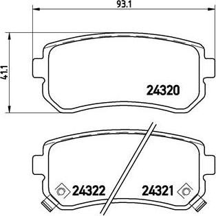 Brembo P 30 025 - Bremsbelagsatz, Scheibenbremse alexcarstop-ersatzteile.com