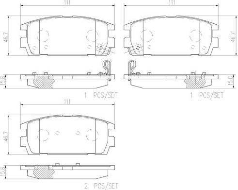 Brembo P30021N - Bremsbelagsatz, Scheibenbremse alexcarstop-ersatzteile.com