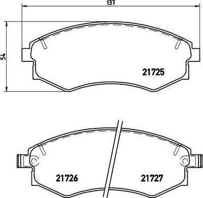 Brembo P 30 022 - Bremsbelagsatz, Scheibenbremse alexcarstop-ersatzteile.com