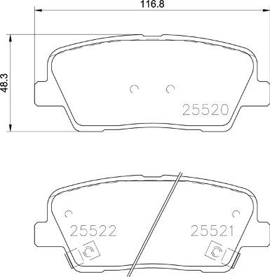 Brembo P 30 104 - Bremsbelagsatz, Scheibenbremse alexcarstop-ersatzteile.com