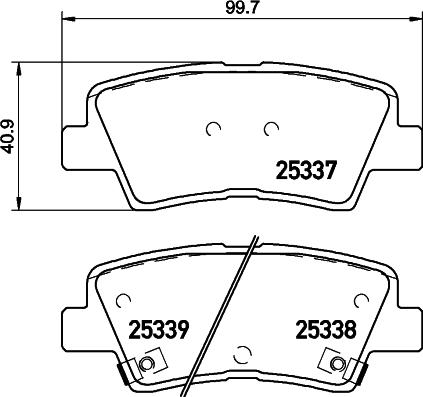 Lucas Electrical GDB2173 - Bremsbelagsatz, Scheibenbremse alexcarstop-ersatzteile.com