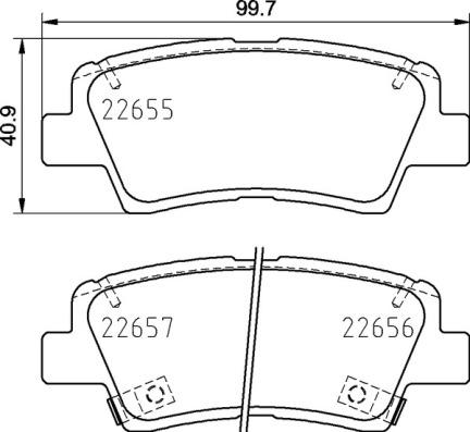 Brembo P 30 103 - Bremsbelagsatz, Scheibenbremse alexcarstop-ersatzteile.com