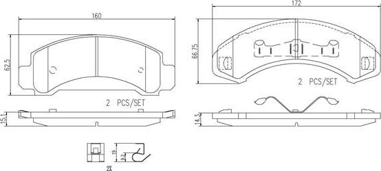 Brembo P24092N - Bremsbelagsatz, Scheibenbremse alexcarstop-ersatzteile.com