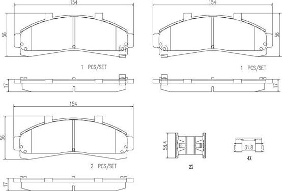 Brembo P24041N - Bremsbelagsatz, Scheibenbremse alexcarstop-ersatzteile.com