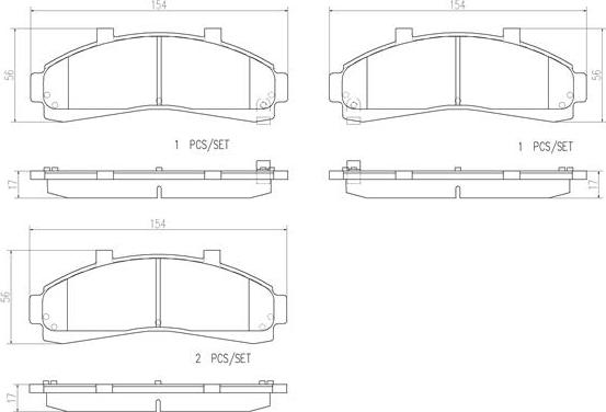 Brembo P 24 041 - Bremsbelagsatz, Scheibenbremse alexcarstop-ersatzteile.com