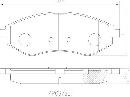 Brembo P24048N - Bremsbelagsatz, Scheibenbremse alexcarstop-ersatzteile.com