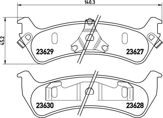 Brembo P 24 042 - Bremsbelagsatz, Scheibenbremse alexcarstop-ersatzteile.com