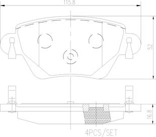 Brembo P24059N - Bremsbelagsatz, Scheibenbremse alexcarstop-ersatzteile.com