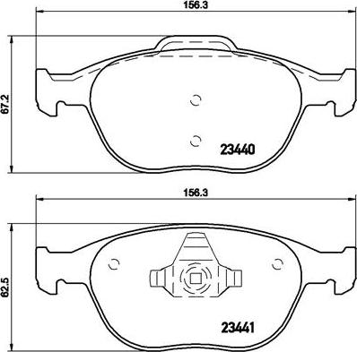 Brembo P 24 058 - Bremsbelagsatz, Scheibenbremse alexcarstop-ersatzteile.com