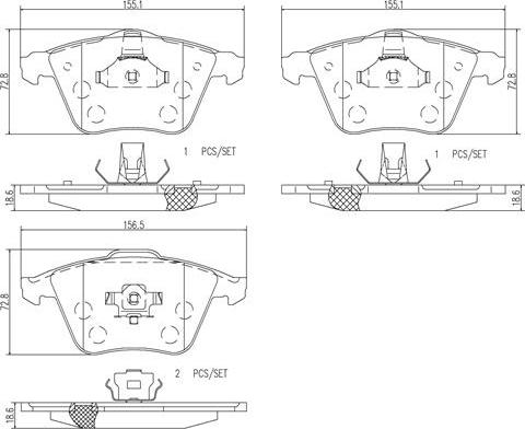 Brembo P24057N - Bremsbelagsatz, Scheibenbremse alexcarstop-ersatzteile.com