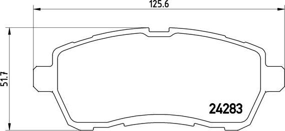 Brembo P 24 072X - Bremsbelagsatz, Scheibenbremse alexcarstop-ersatzteile.com