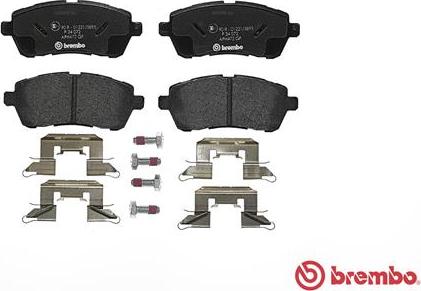 Brembo P 24 072 - Bremsbelagsatz, Scheibenbremse alexcarstop-ersatzteile.com