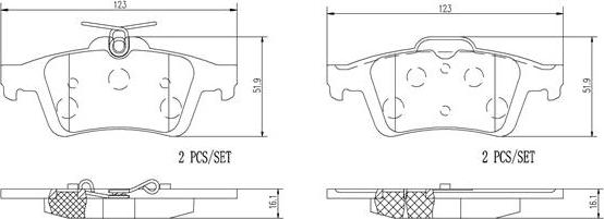 Brembo P24148N - Bremsbelagsatz, Scheibenbremse alexcarstop-ersatzteile.com