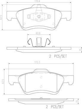 Brembo P24159N - Bremsbelagsatz, Scheibenbremse alexcarstop-ersatzteile.com