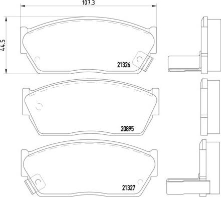 Brembo P 28 004 - Bremsbelagsatz, Scheibenbremse alexcarstop-ersatzteile.com