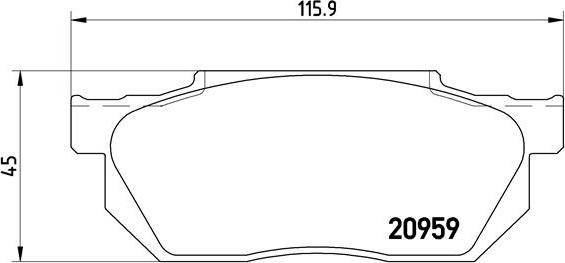 Brembo P 28 006 - Bremsbelagsatz, Scheibenbremse alexcarstop-ersatzteile.com