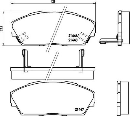 Brembo P 28 013 - Bremsbelagsatz, Scheibenbremse alexcarstop-ersatzteile.com