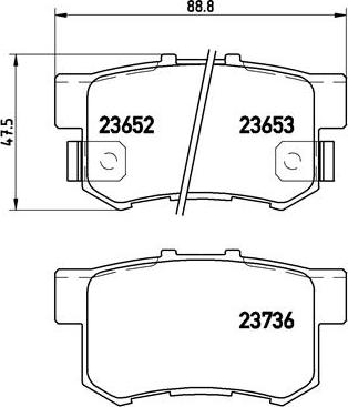 Brembo P 28 039 - Bremsbelagsatz, Scheibenbremse alexcarstop-ersatzteile.com