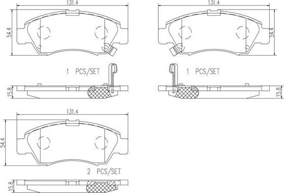 Brembo P28024N - Bremsbelagsatz, Scheibenbremse alexcarstop-ersatzteile.com