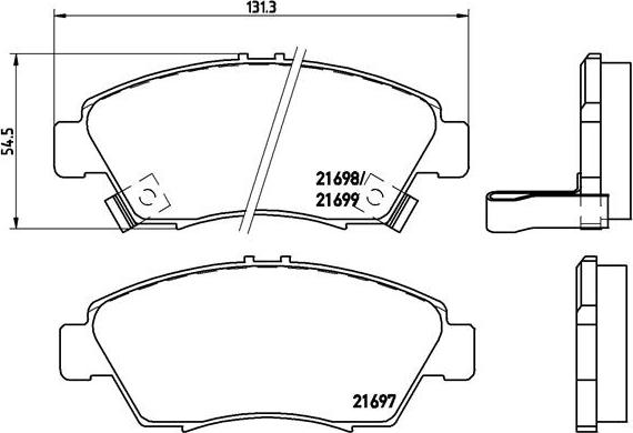 Brembo P 28 024 - Bremsbelagsatz, Scheibenbremse alexcarstop-ersatzteile.com