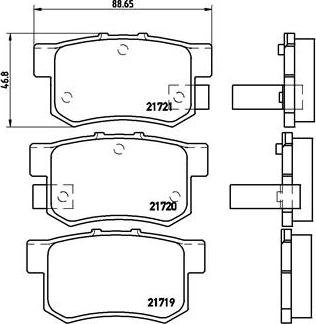 Brembo P 28 022 - Bremsbelagsatz, Scheibenbremse alexcarstop-ersatzteile.com