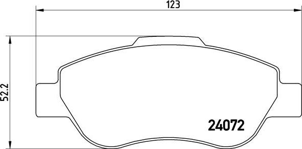 Brembo P 23 097 - Bremsbelagsatz, Scheibenbremse alexcarstop-ersatzteile.com