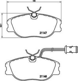 Brembo P 23 041 - Bremsbelagsatz, Scheibenbremse alexcarstop-ersatzteile.com