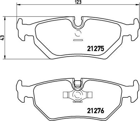 Brembo P 23 062 - Bremsbelagsatz, Scheibenbremse alexcarstop-ersatzteile.com