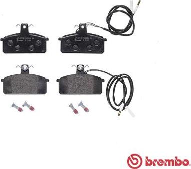 Brembo P 23 019 - Bremsbelagsatz, Scheibenbremse alexcarstop-ersatzteile.com