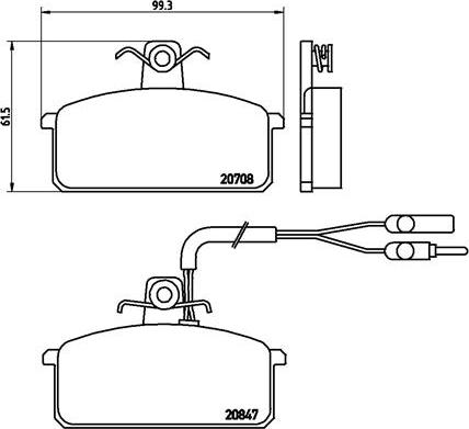 Brembo P 23 019 - Bremsbelagsatz, Scheibenbremse alexcarstop-ersatzteile.com